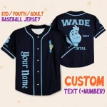 Personalize Disney Pixar Elenmental Wade Custom Kids, Youth, Adult Disney Baseball Jersey Sports Cute Gifts For Fans Disney