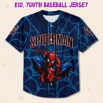 Personalize Disney Spiderman Awesome Blue, Custom Kid Youth Adult Disney Jersey Spider Man Jersey, Baseball Jersey, Gift For Disney Fans