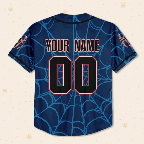 Personalize Disney Spiderman Awesome Blue, Custom Kid Youth Adult Disney Jersey Spider Man Jersey, Baseball Jersey, Gift For Disney Fans