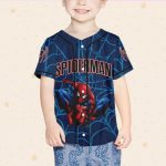 Personalize Disney Spiderman Awesome Blue, Custom Kid Youth Adult Disney Jersey Spider Man Jersey, Baseball Jersey, Gift For Disney Fans