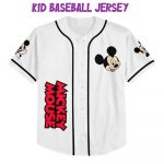 Personalize Vintage Disney Cute Mickey Mouse Custom Kids, Youth, Adult Disney Baseball Jersey Sports Cute Gifts For Fans Disney