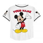 Personalize Vintage Disney Cute Mickey Mouse Custom Kids, Youth, Adult Disney Baseball Jersey Sports Cute Gifts For Fans Disney
