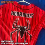Personalize Spiderman Striped Black Red, Custom Kid Youth Adult Disney Jersey Spider Man Jersey, Baseball Jersey, Gift For Disney Fans