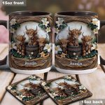 Highland Cow - Personalized Cow Accent Mug