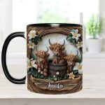 Highland Cow - Personalized Cow Accent Mug