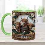 Highland Cow - Personalized Cow Accent Mug
