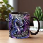 Purple Dragon - Personalized Dragon Accent Mug