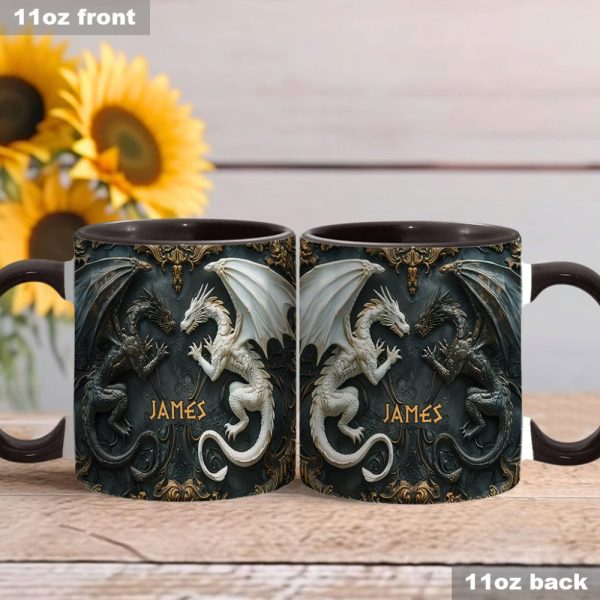 Love Dragons - Personalized Dragon Accent Mug