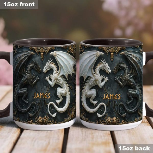 Love Dragons - Personalized Dragon Accent Mug