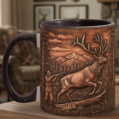 Hunter’S Triumph – Personalized Hunting Accent Mug