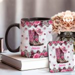Cowgirl Boots - Personalized Cowgirl Accent Mug