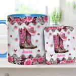Cowgirl Boots - Personalized Cowgirl Accent Mug