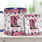 Cowgirl Boots - Personalized Cowgirl Accent Mug