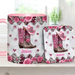 Cowgirl Boots - Personalized Cowgirl Accent Mug