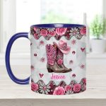 Cowgirl Boots - Personalized Cowgirl Accent Mug