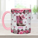 Cowgirl Boots - Personalized Cowgirl Accent Mug