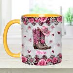 Cowgirl Boots - Personalized Cowgirl Accent Mug