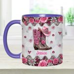 Cowgirl Boots - Personalized Cowgirl Accent Mug