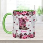 Cowgirl Boots - Personalized Cowgirl Accent Mug