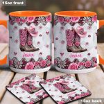 Cowgirl Boots - Personalized Cowgirl Accent Mug