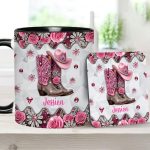 Cowgirl Boots - Personalized Cowgirl Accent Mug