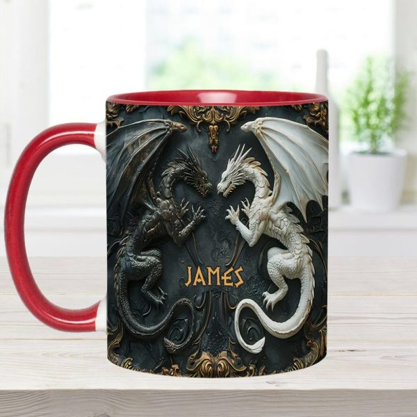 Love Dragons - Personalized Dragon Accent Mug