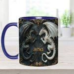Love Dragons - Personalized Dragon Accent Mug