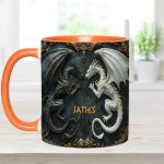 Love Dragons - Personalized Dragon Accent Mug