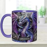 Purple Dragon - Personalized Dragon Accent Mug