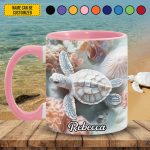 Ocean & Turtle - Personalized Turtle Accent Mug