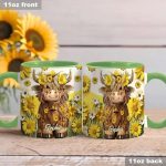 Cute Highland Cow - Personalized Accent Mug
