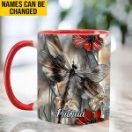 Fantasy Dragonfly Personalized Accent Mug