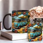 Hippie Van - Personalized Hippie Accent Mug
