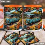 Hippie Van - Personalized Hippie Accent Mug