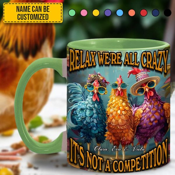 Chicken Accent Mug - Personalized Accent Mug