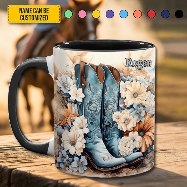 Country Girl - Personalized Accent Mug