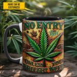 No Entry - Personalized Weed Accent Mug