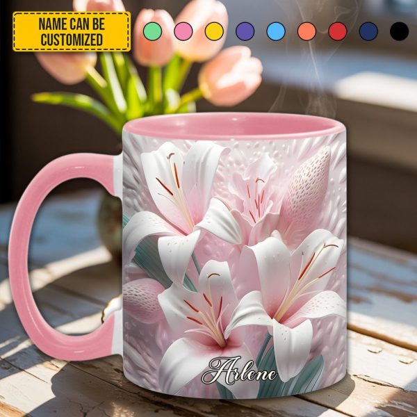 Beautiful Lily - Personalized Accent Mug