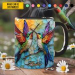 Couple Hummingbird - Personalized Hummingbird Accent Mug