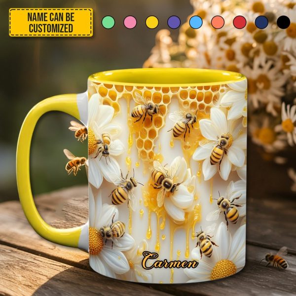 Sweet Bee - Personalized Bee Accent Mug