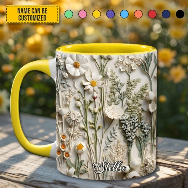 Beautiful Wildflower - Personalized Accent Mug