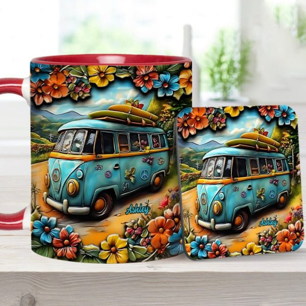 Hippie Van - Personalized Hippie Accent Mug