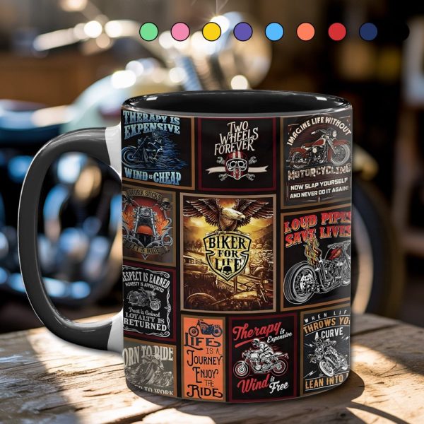 Vintage Biker Collection Accent Mug