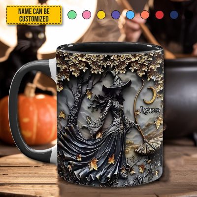 Autumn Witch - Personalized Witch Accent Mug
