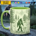 Personalized Bigfoot Accent Mug