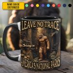 Leave No Trace – Personalized Bigfoot Accent Mug