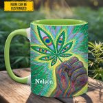 Psychedelic Power - Personalized Weed Accent Mug