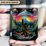 Cosmic Squatch – Personalized Ufo Bigfoot Accent Mug