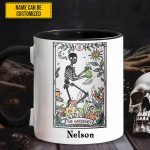 Personalized The Gardener Skeleton Tarot Accent Mug