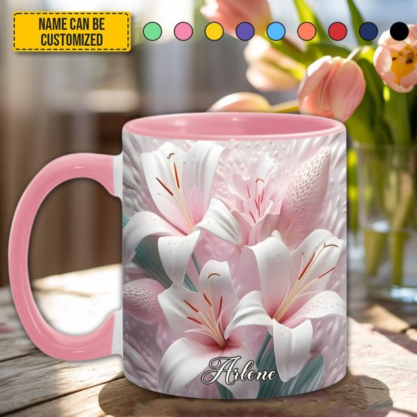 Beautiful Lily - Personalized Accent Mug
